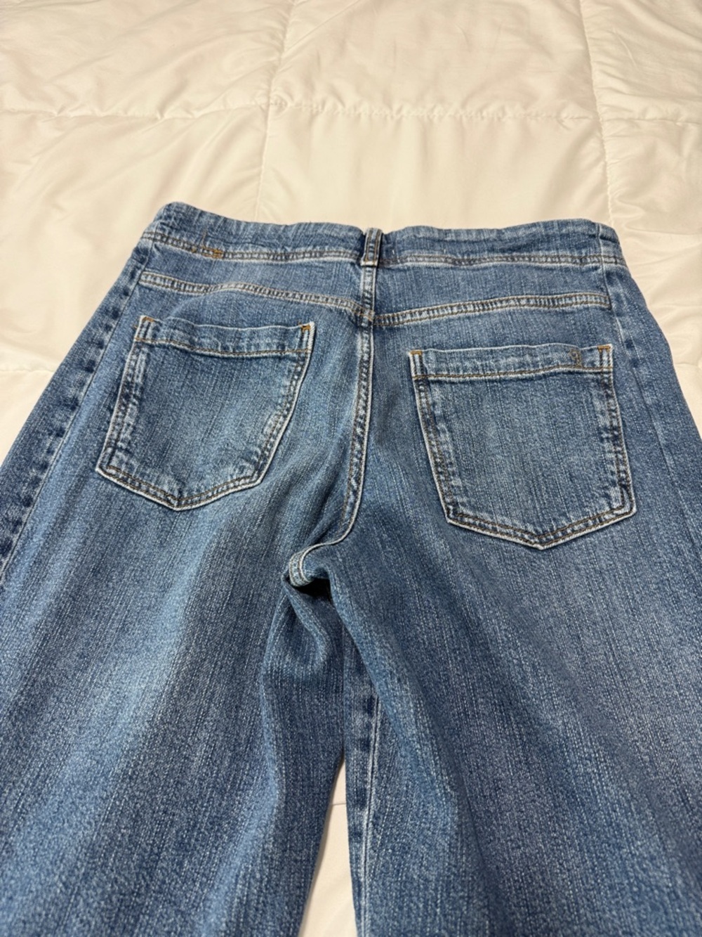 Anthropologie Pilcro Ella Wide Leg Distressed Blue Women’s Jeans - Picture 6 of 10